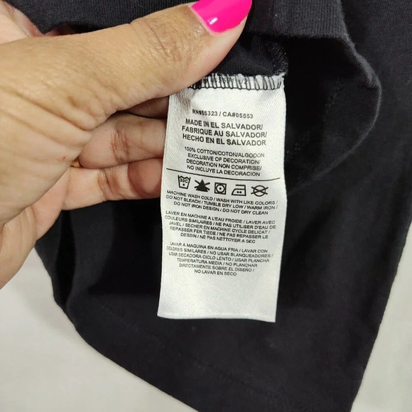 Nike V-Neck New Orleans Saints Fitted T-Shirt Women Size L Black Short Sleeve - Picture 7 of 8